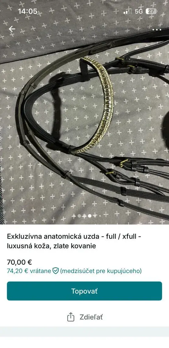 Exkluzívna anatomická uzda - full/x full