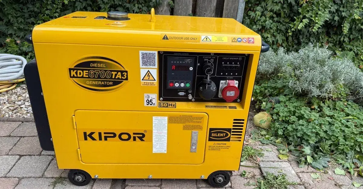 Dieselovú elektrocentrálu KIPOR KDE6700TA3
