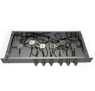 19" Rack Bias-Tee modul (6x Mini-Circuits ZFBT-4R2G+)
