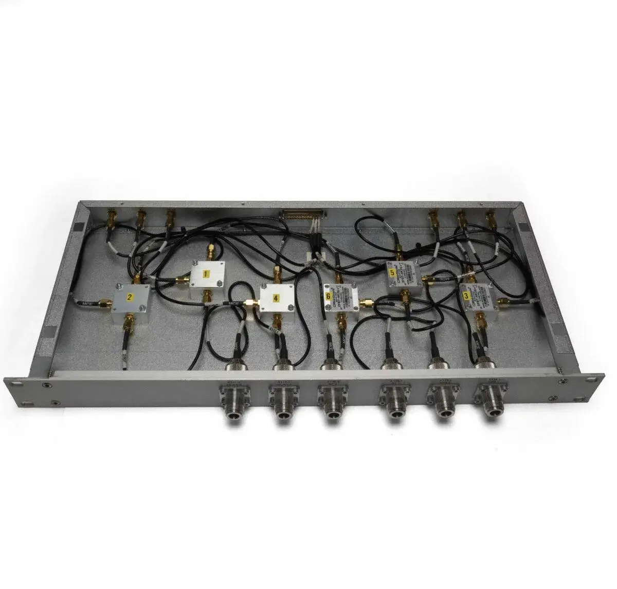 19" Rack Bias-Tee modul (6x Mini-Circuits ZFBT-4R2G+)