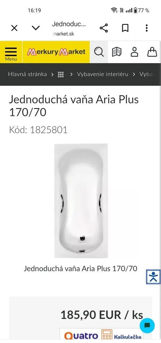 Vaňa Besco Aria 170x70