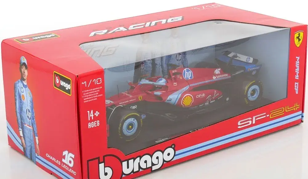 Ferrari SF24 - Charles Leclerc 2024 Miami - 1:18 Bburago