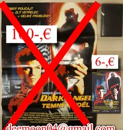 TEMNÝ ANDĚL - filmový kino plagát A4 / RARITA