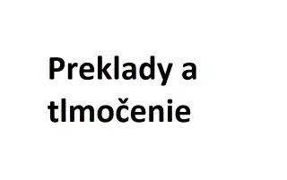 KVALITNÉ preklady - angličtina a ruština