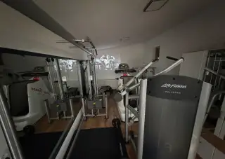 Gym-Protismerné kladky, Life fitness,Pulldown, Multi Hip,Pás
