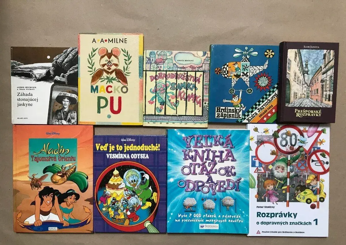 Poklady Zorničky, Macko Pu, Telo človeka, Svet dinosaurov