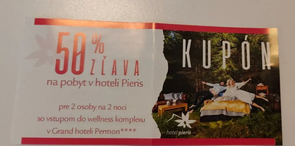 Kupón hotel Pieris