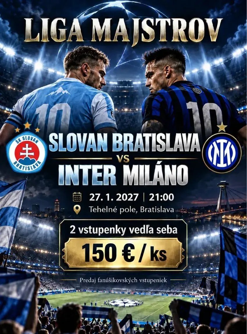 Slovan Bratislava : Inter Miláno