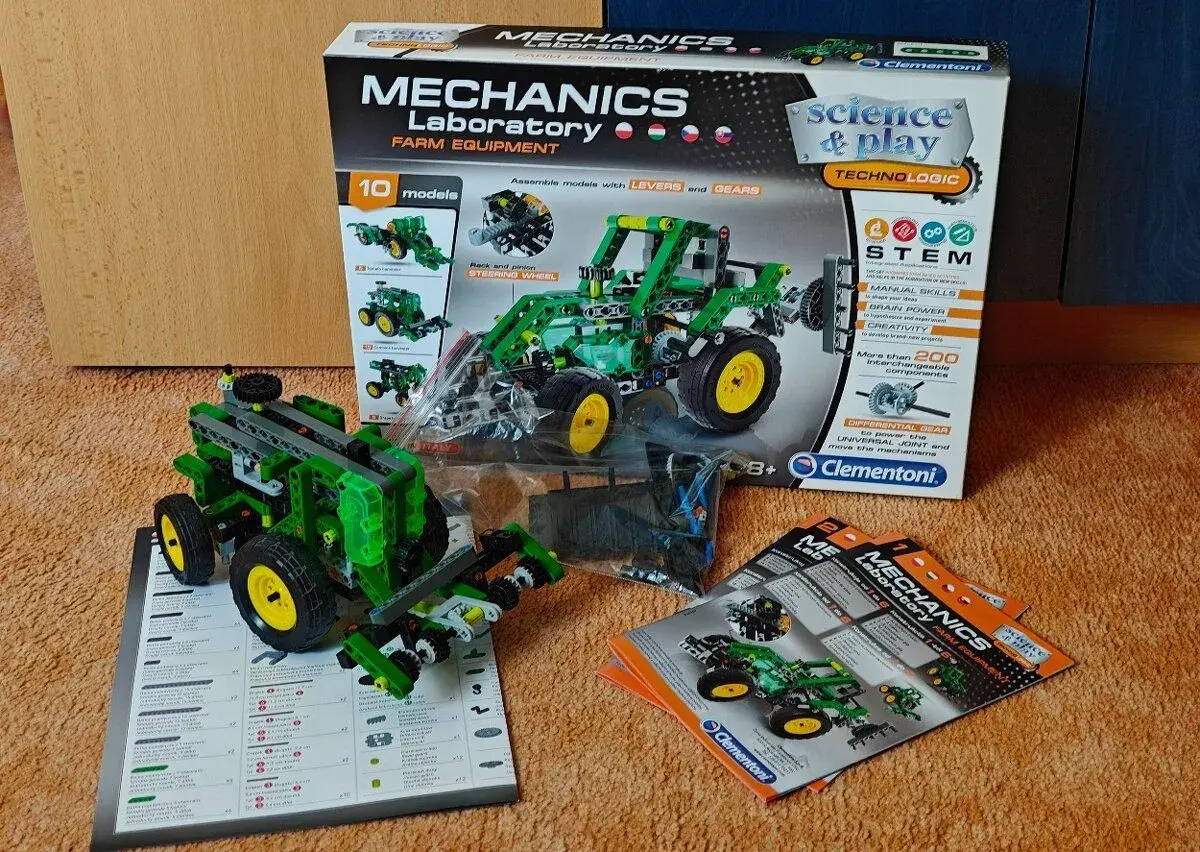 Stavebnica Clementoni Mechanics Laboratory Farm Equipment 10