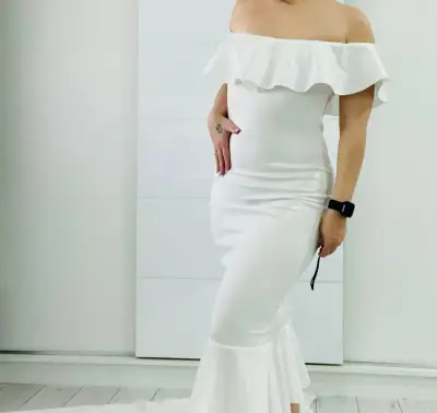 Biele elegantné šaty - Nové
