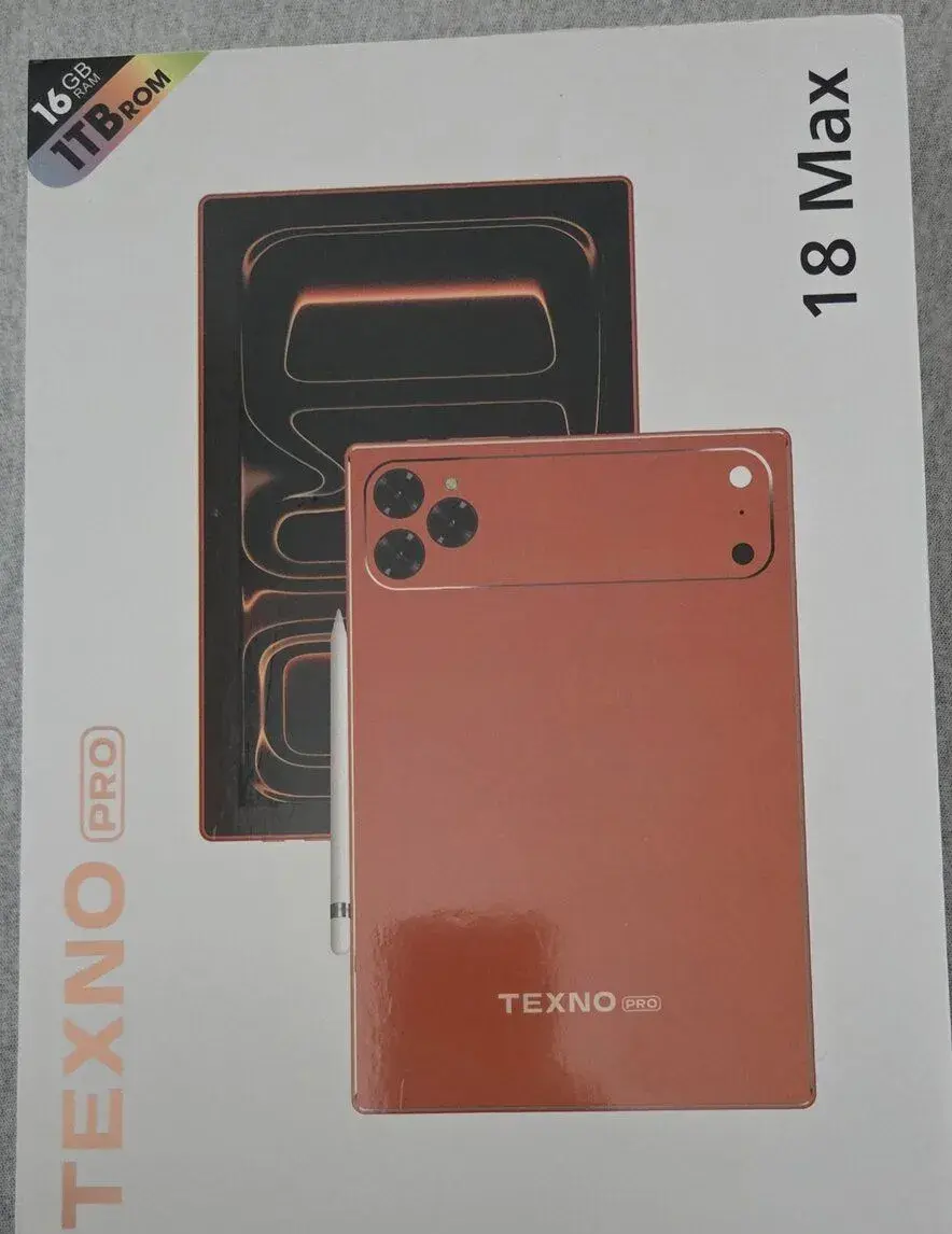 Tablet Texno 16GB ram 1TB ulozisko