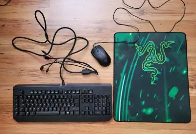 Razer set - mys, podlozka, klavesnica