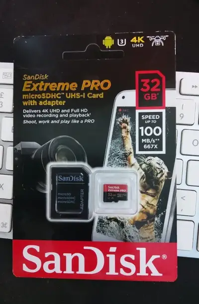SanDisk Extreme PRO UHS-I 32GB microSD/HC/XC 100MB/s