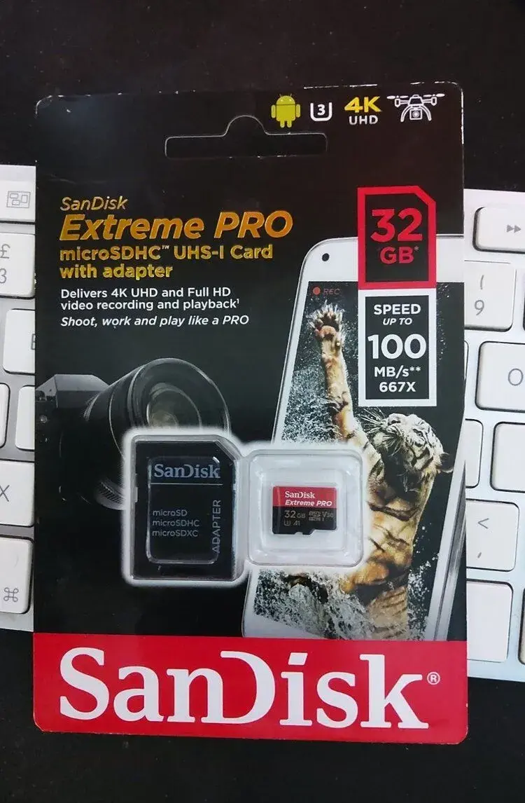 SanDisk Extreme PRO UHS-I 32GB microSD/HC/XC 100MB/s