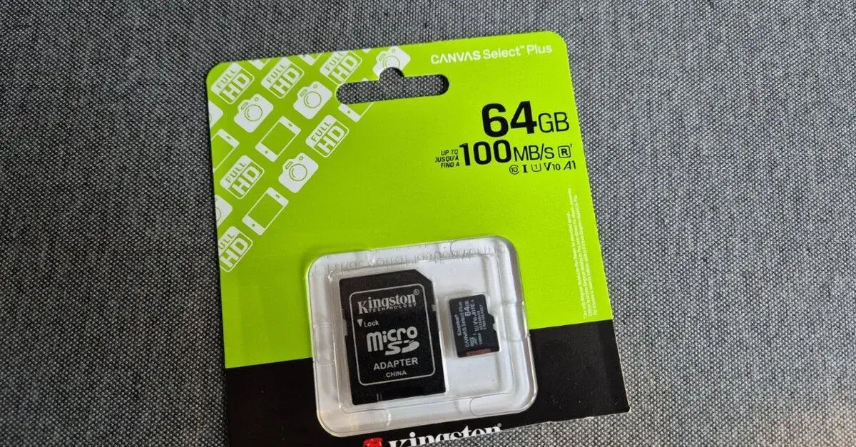Kingston MicroSDXC 64 GB Canvas Select Plus Gen 3 + SD adapt