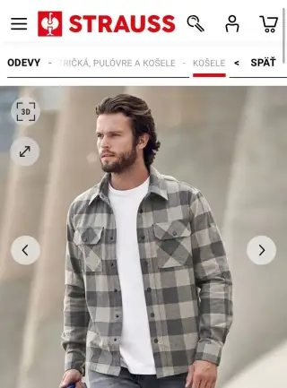 Novú košelu Strauss