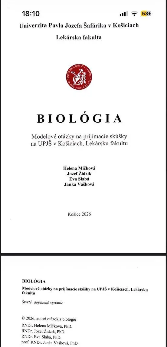 LFUPJŠ- najnovšie podklady + odporúčaná lit.