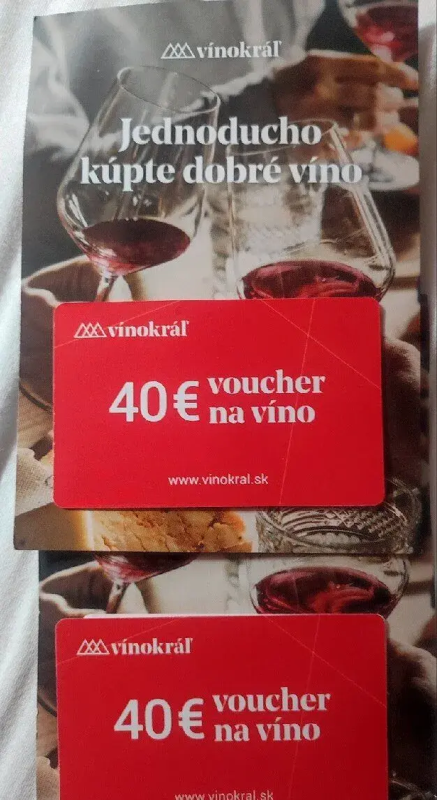 40€ poukaz / voucher Vínokráľ