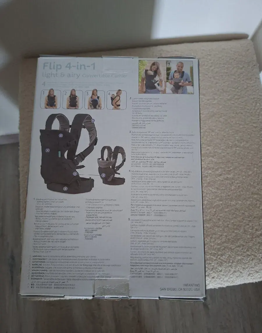 Ergonomický detský nosič Infantino Flip 4-in-1 Light & Airy