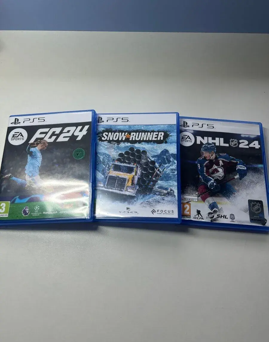 PS5 hry BALÍK - NHL 24, SnowRunner, EA FC 24 (Top stav)