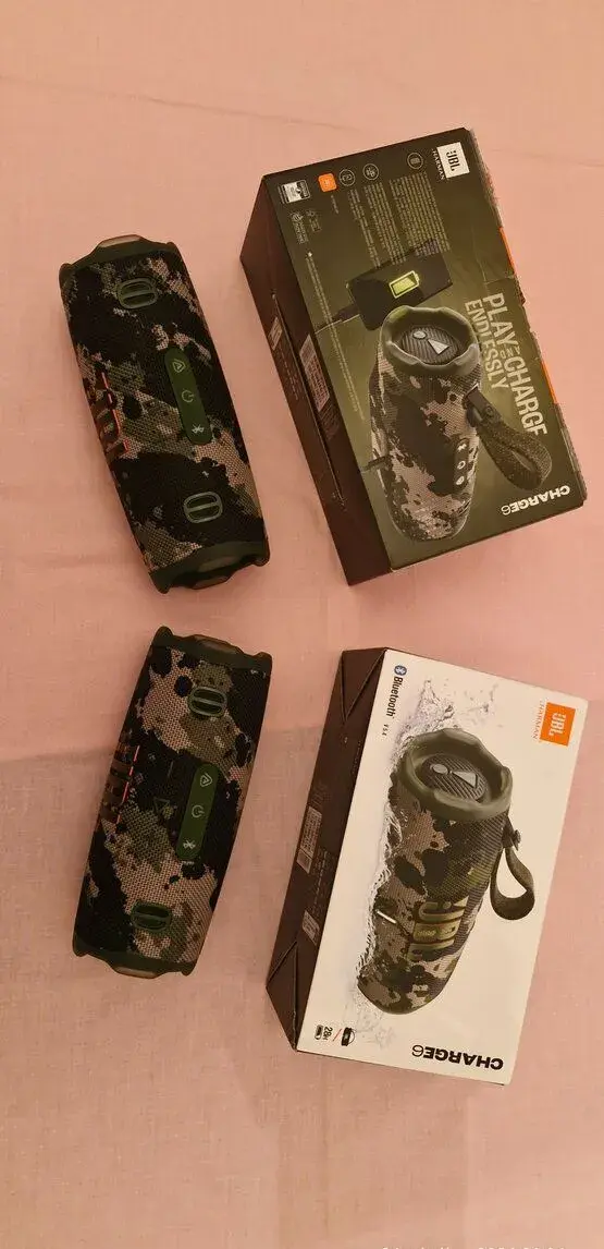 2x JBL Charge 6 Squad – Ako nové, 2x použité + FAKTÚRA a ZÁR