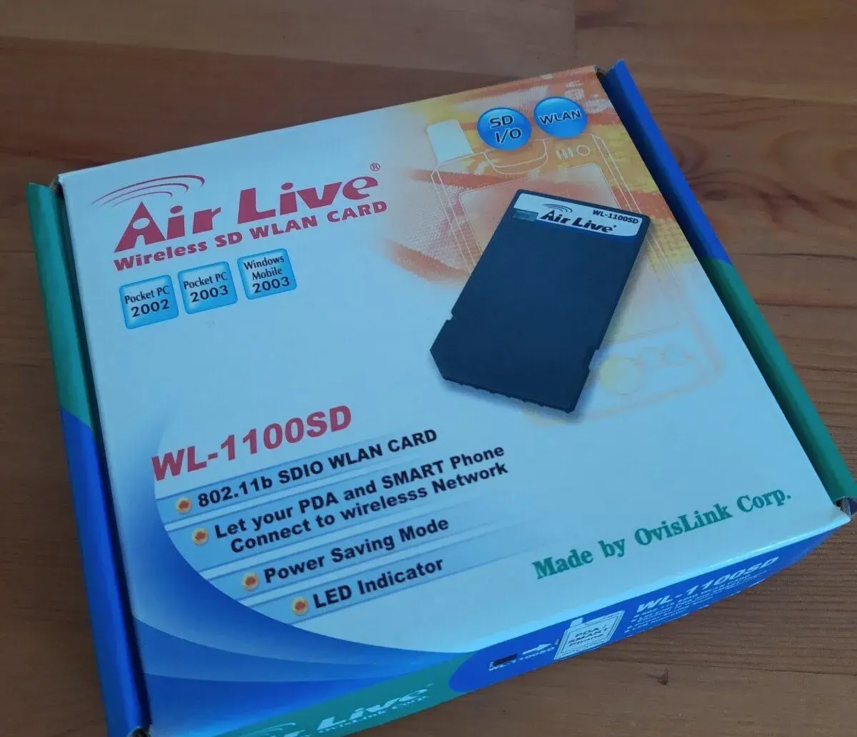 Retro SDIO Wi-Fi karta AirLive WL-1100SD - pre zberateľov