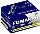 Kinofilmy135/36,zvitkové filmy120/12 čb, farebné, inverzné.