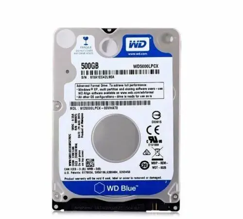 HDD 500GB 2,5" rozne znacky a parametre