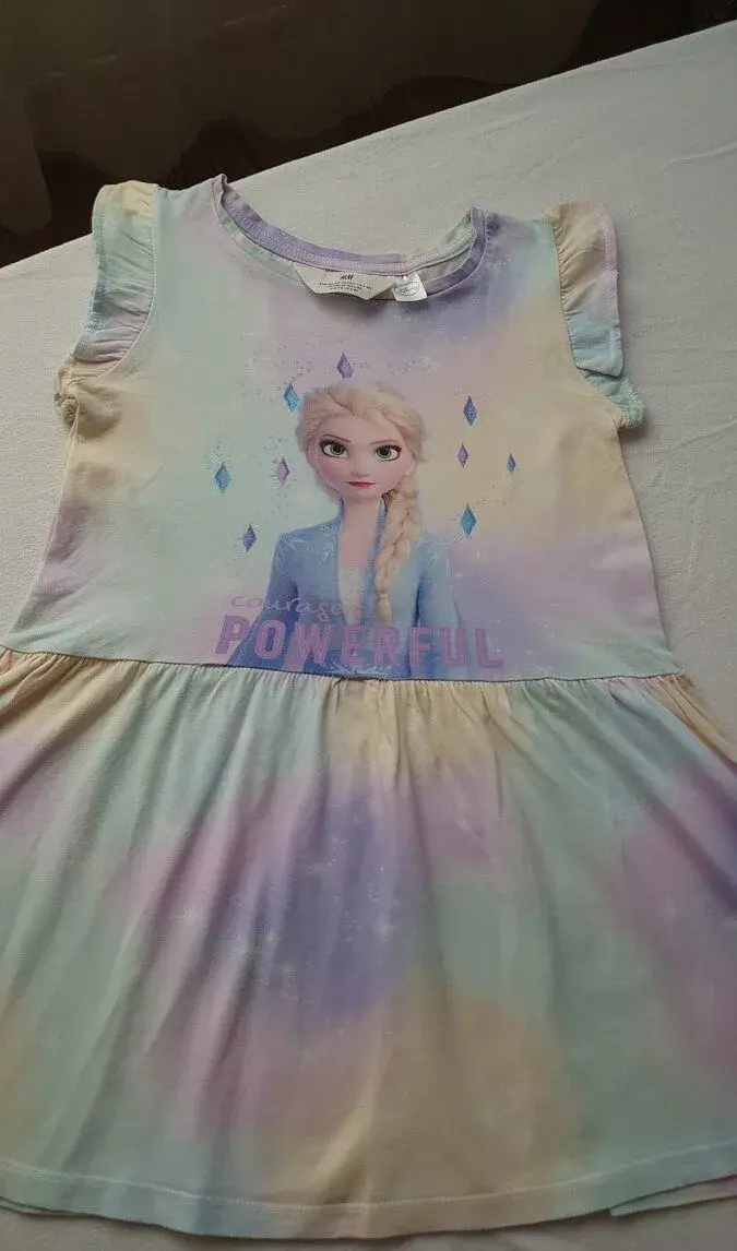 Frozen Elza bavlnené šaty HM
