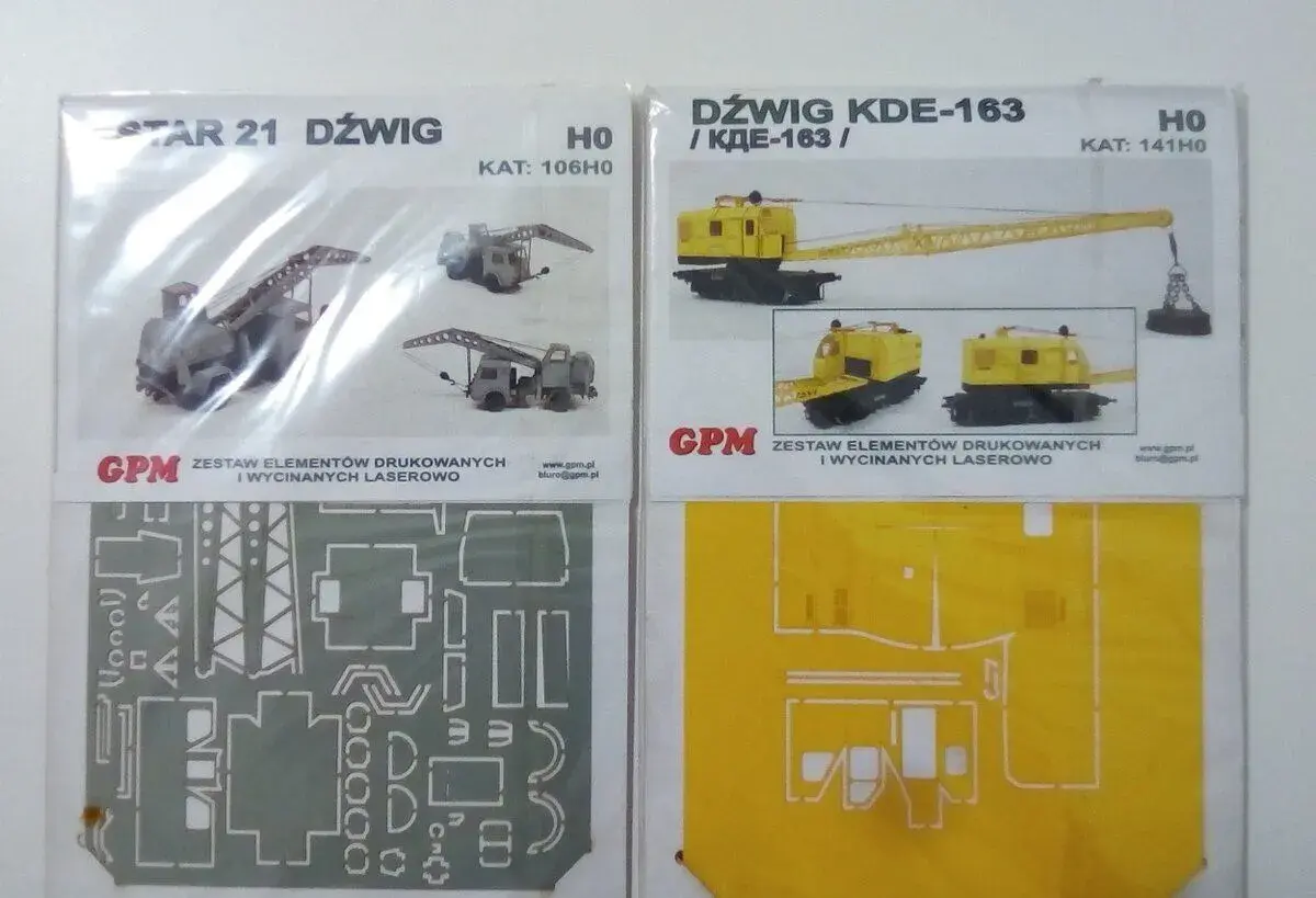 GPM Papierový model žeriav Mierka HO 1:87