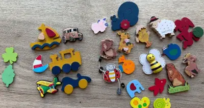 MAGNETKY drevene pre deti za 10€