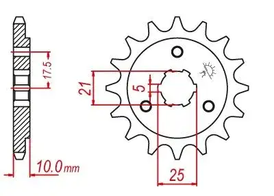 Vyvodové koliečko JTF1448.15 Suzuki DR650,DR800, Kód: jtf144