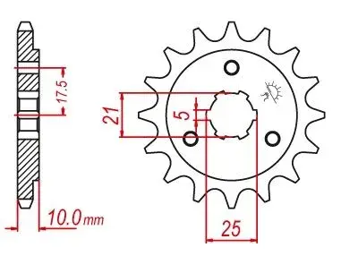 Vyvodové koliečko JTF1448.15 Suzuki DR650,DR800, Kód: jtf144