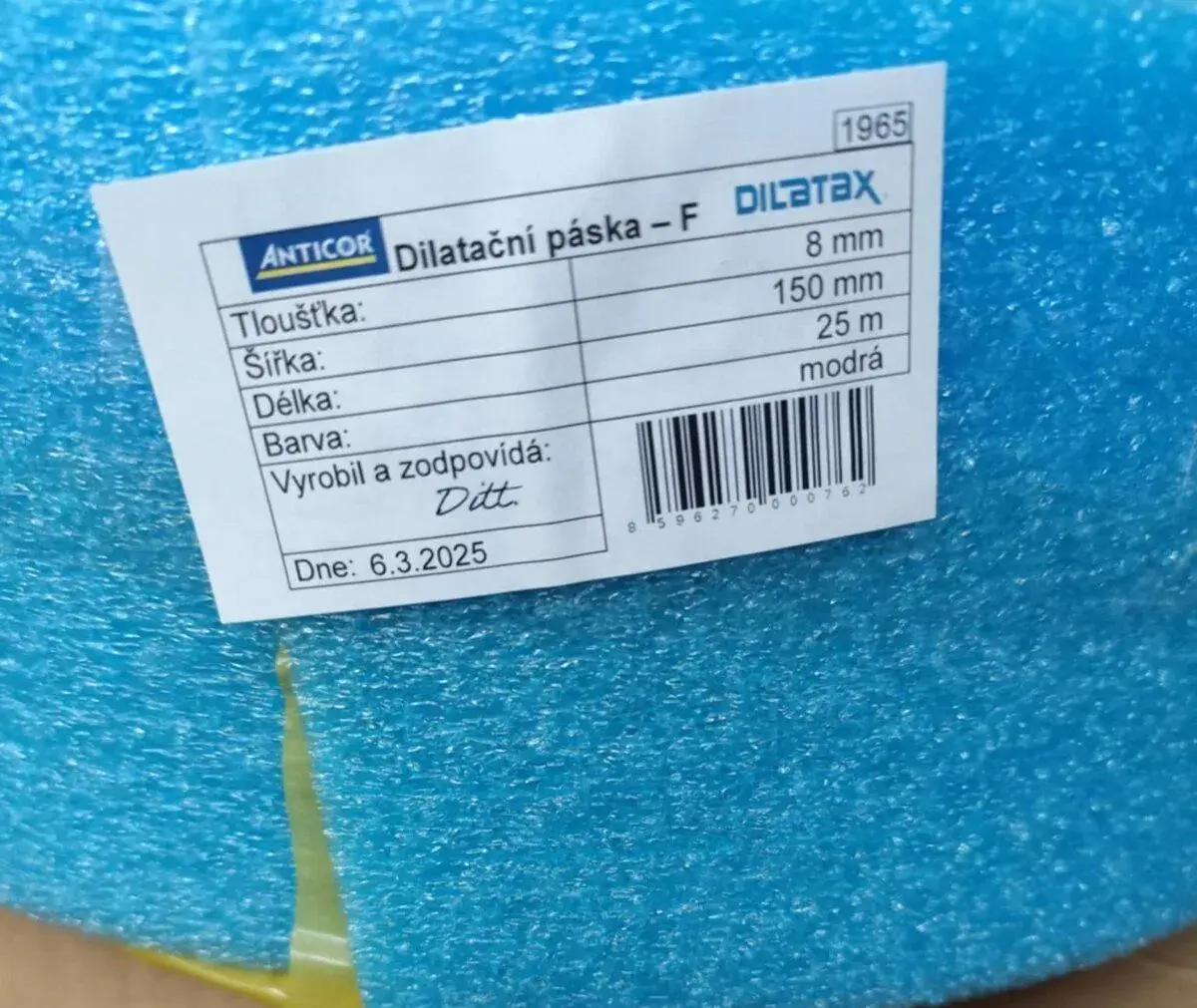 Dilatačný pás, podlahovka, podlahové kúrenie