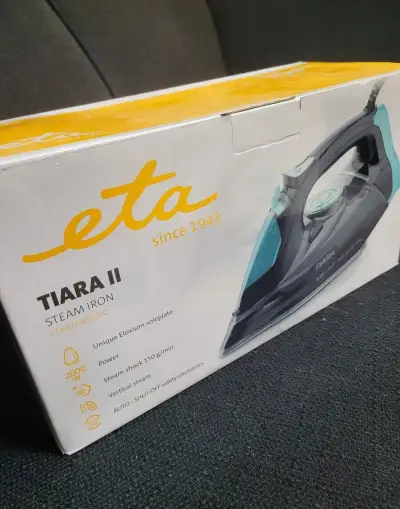 Nerozbalenú naparovaciu žehičku ETA Tiara II - komple