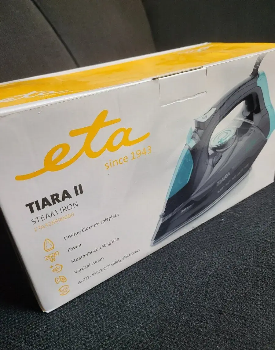 Nerozbalenú naparovaciu žehičku ETA Tiara II - komple