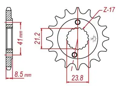 Vyvodové koliečko Afam Honda XR400 ,TRX400