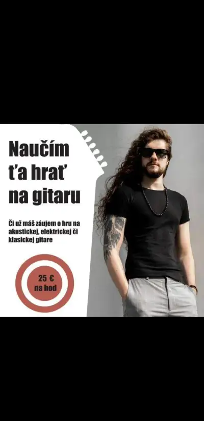 Naučím ťa hrať na gitaru