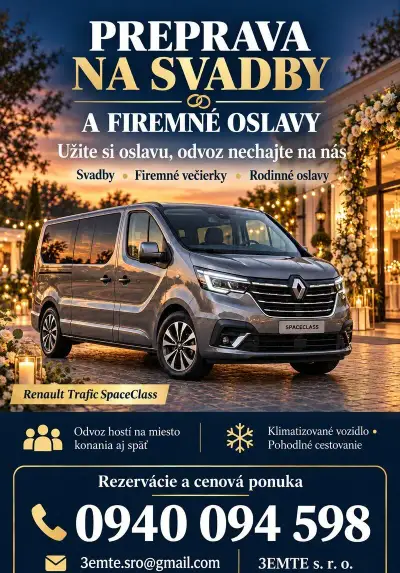 Preprava ludi svatby a oslavy