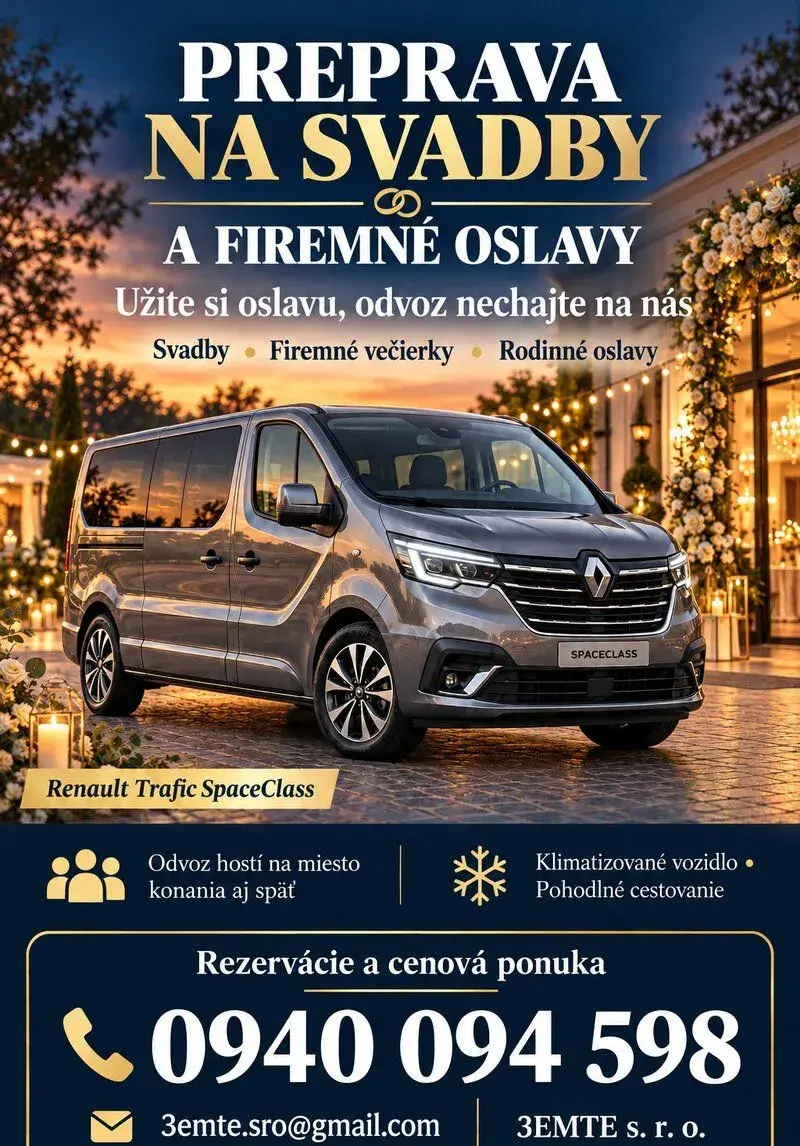 Preprava ludi svatby a oslavy