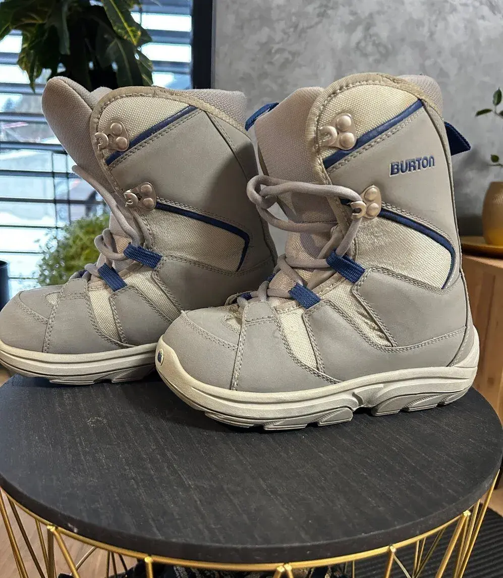 Detské snowboardové topánky BURTON – sivé, veľ. 35