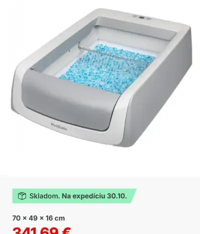 PetSafe® ScoopFree Original™ Toaleta pre mačky používaná
