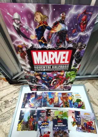 Marvel adventný kalendár 24 knižiek Egmont
