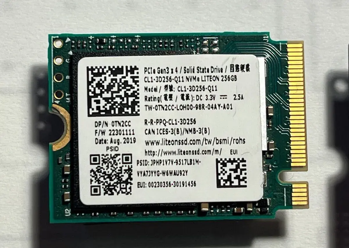 Liteon SSD 256GB M2 - mensi rozmer