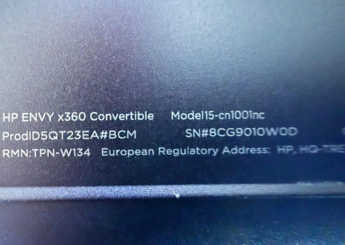 HP ENVY x 360. 15-cn1001nc