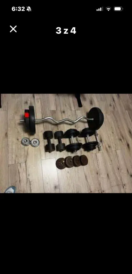 Veľký set činiek, celkom 120 kg závažia