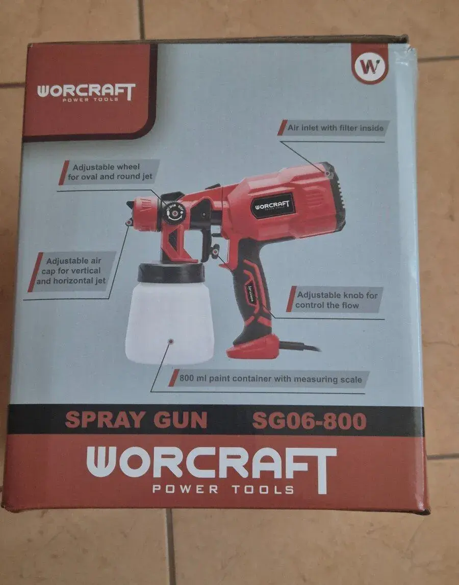 Striekacia pištoľ WORCRAFT SG06-800, 550 W, 800 ml Nová