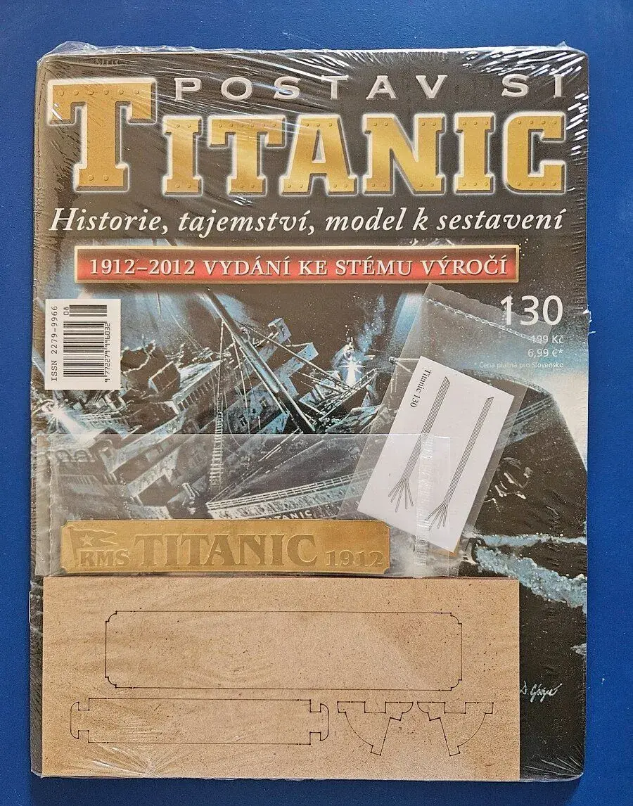 Titanic 1/250 hachette stavenica, 130 cisel, verzia 100rokov
