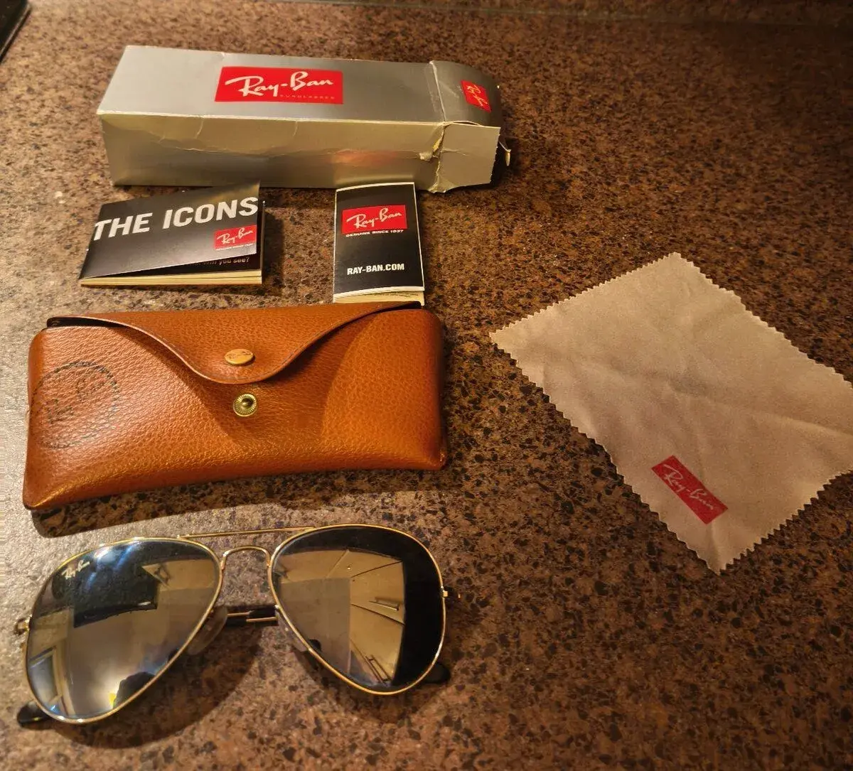 Slnečné okuliare Ray-Ban Aviator pánske