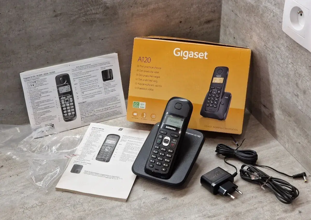 Bezdrôtový Siemens telefón Gigaset A120 (BLACK)